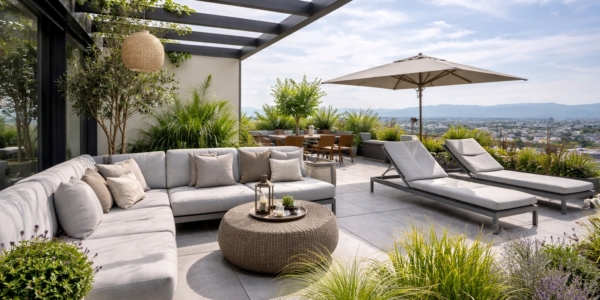 Pergola auf Dachterrasse